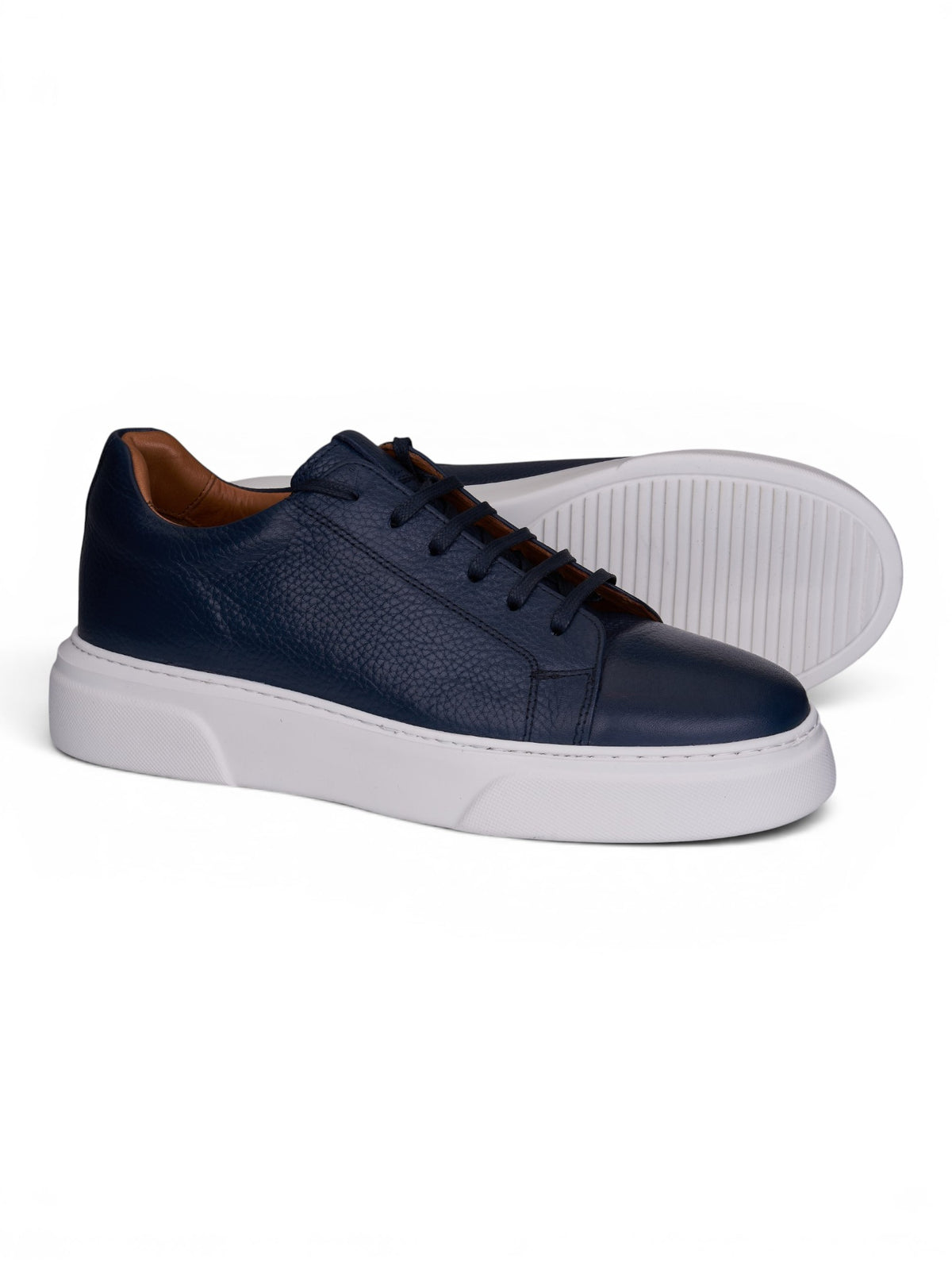 Marine Floter Lacivert Deri Sneaker